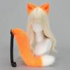 Realistic Furry Cat Tail Set Handmade Animal Ear Headwear Animal Ears Hair Band  Hair Accessories