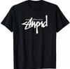 ГЛУПАЯ НОВАЯ ФУТБОЛКА Все размеры S M L XL XXL цвета Черный, Белый