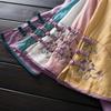 Летняя женская одежда Рубашки Блузка Blusa Mujer Винтажная Повседневная Camisas Женские блузки Лен V-образный вырез Вышивка