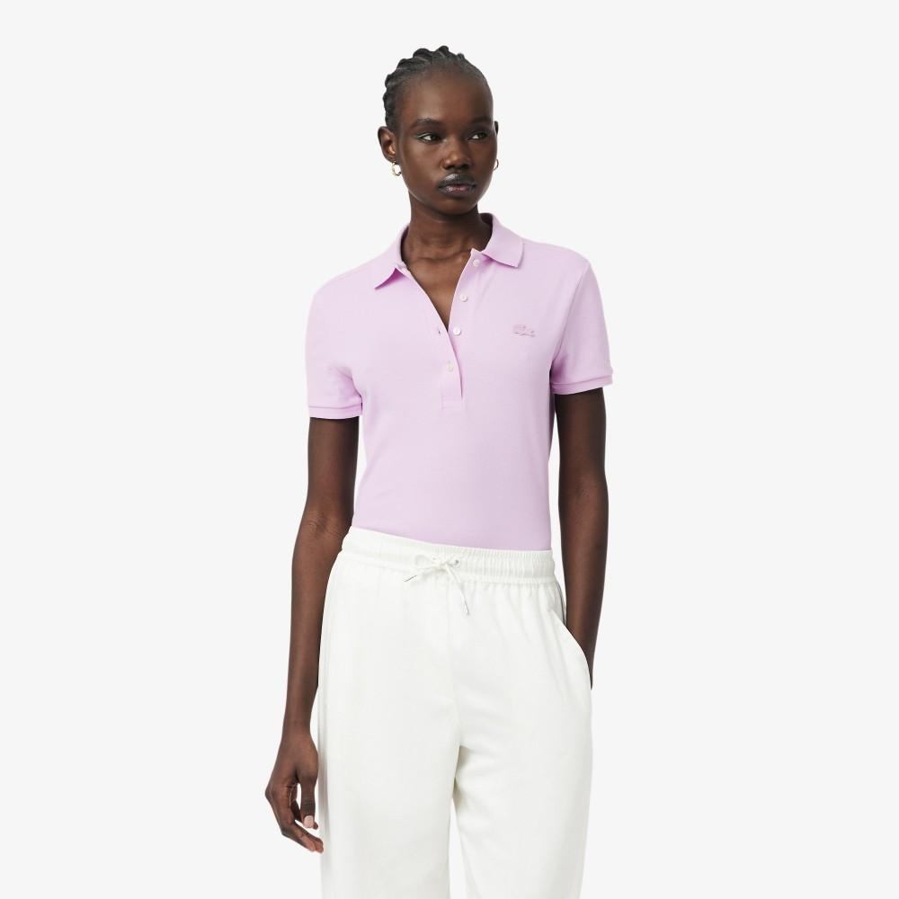Lacoste Женская облегающая мини-пике поло-рубашка PF5462-56GZ4H