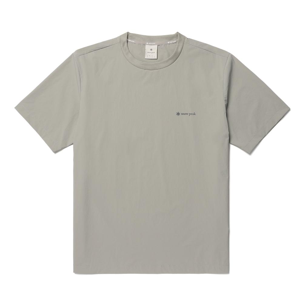 [Snowpeak] Syntech Lettering Short-sleeve T-shirt Fog Gray (S26MUSTS31)