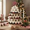 Винная полка в форме рождественской елки, календарь обратного отсчета, подставка для винных бутылок для праздников, сезонных событий, Хэллоуина, Дня благодарения, Пасхи, для детей