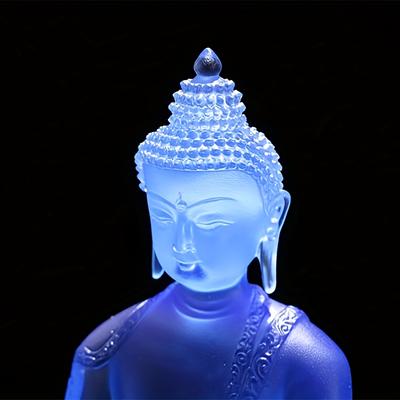 1 шт. Классическая смоляная статуэтка Будды, символизирующая удачу и духовное просветление, для размещения на полу