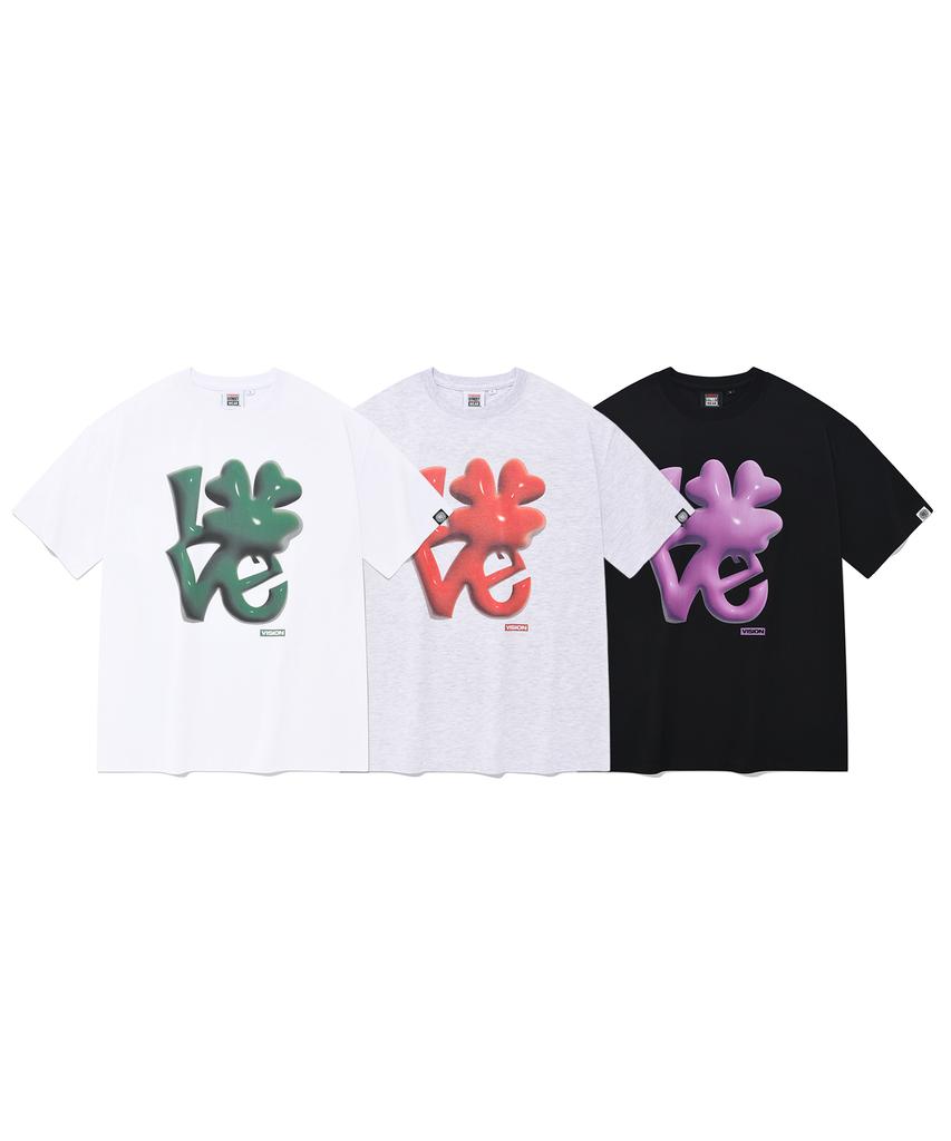 VISION STREETWEAR Vsw 3D Love T-Shirts Black