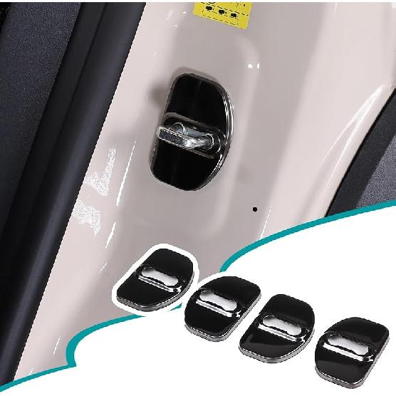 Car Door Lock Latches Cover Protector Compatible with Ineos Grenadier 2020-2024 Stainless Steel Car Door Latch Covers Protection Decoration Car