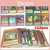 Премиальный набор из 112 игровых карт Yugioh с разноцветным дизайном для детей и фанатов