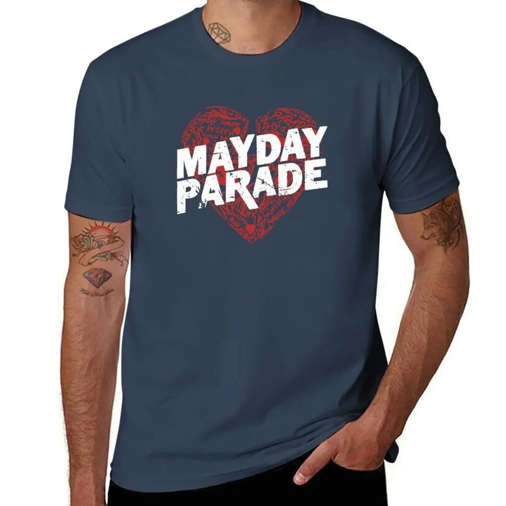 heart art mayday parade logo T-Shirt vintage tees vintage graphic tee workout shirts for men