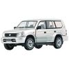BM CREATIONS 1/64 Scale Toyota Land Cruiser Prado LC95 Silver (LHD) Finished Product