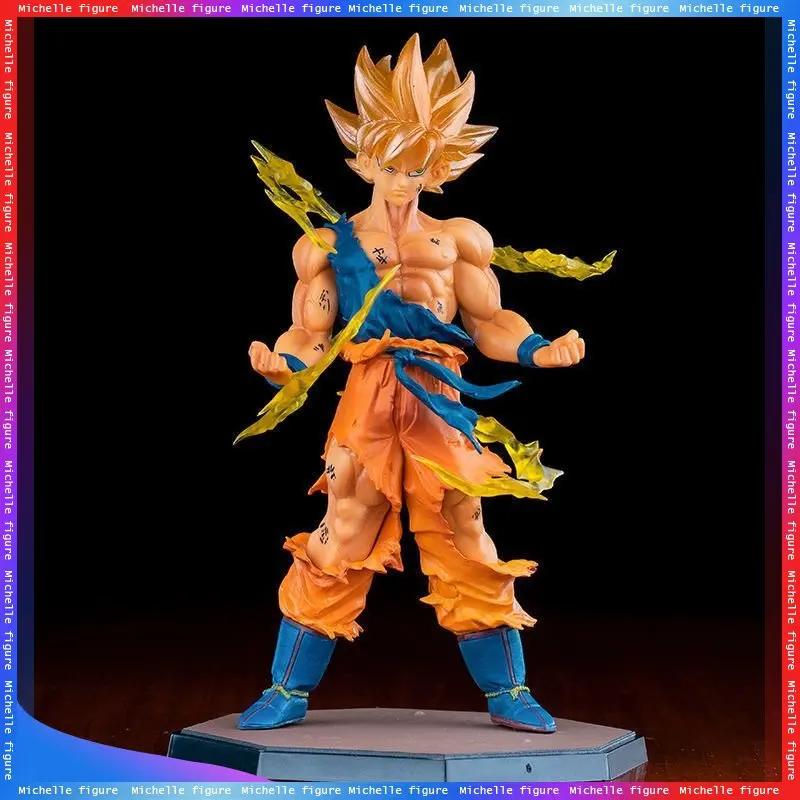 Фигурка Аниме Сон Гоку Супер Сайян из Dragon Ball 16см Гоку DBZ Фигурка Действия Модель Подарки Коллекционные Фигурки для Детей