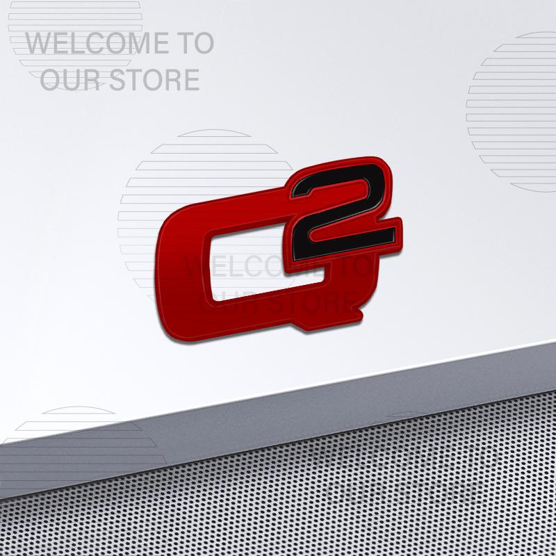 Car Decor Metal Q4 Q2 Letter Emblem 3D Sticker For Alfa Romeo 159 147 Giulietta Stelvio MITO Giulia Steering Wheel Badge DecalsBV0