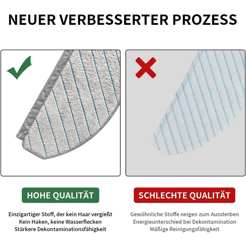 A65T-1Set Replacement Accessories Fit For Ecovacs Deebot T10+, Main Brush, Filters, Side Brushes, Mop Cloths, Brush Cleaning Too
