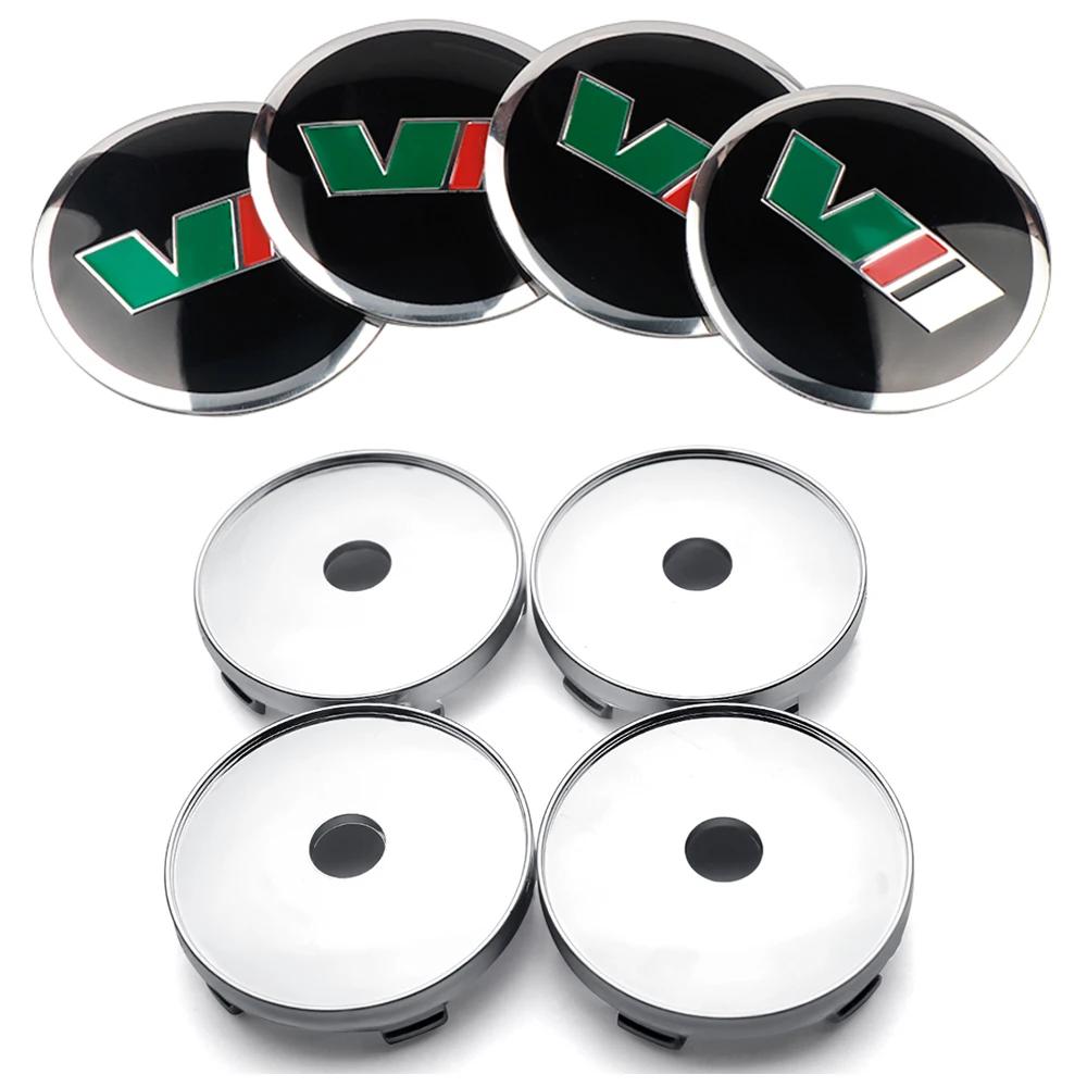 2025 New 4Pcs Aluminum Alloy Car Wheel Center Hub Caps Cover Rim Sticker Badge For Skoda Octavia 2 VII Fabia Rapid Superb Scala