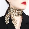 Wind Classic Leopard Print Spring And Summer Women'S Small Square Scarf Sunscreen Chiffon Silk Scarf Small Scarf Scarf