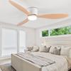 Ceiling Lamp Fan White Low Floor Ceiling Fan With Remote Control Ceiling Fans With Light  Simple Home Fan Living Room Lighting