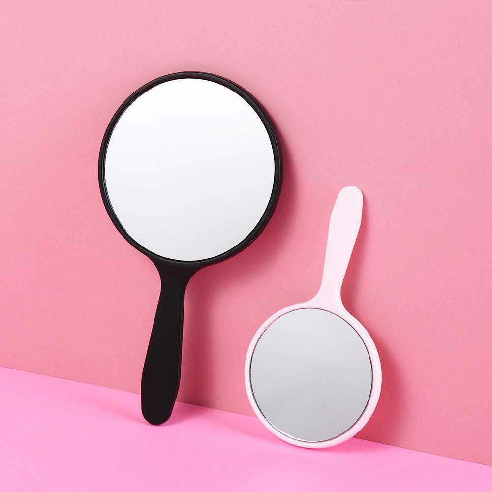 Small Round Handheld Mirror DIY Portable Mirror Fashion Makeup Mirror  Bedroom