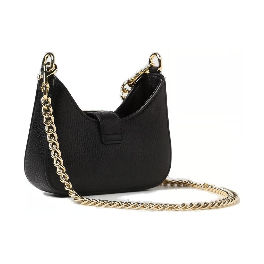 Versace Jeans Couture Gold Baroque Logo Buckle Design Detachable Chain Strap Mini Shoulder Crossbody Bag Women shoulder bags Black 75VA4BFVZS413899
