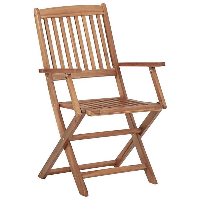 Maison Exclusive - Chaises pliables d'extérieur et coussins lot de 8 Bois d'acacia