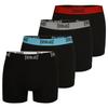 Men's Boxer Shorts Cotton Logo Black Set of 4