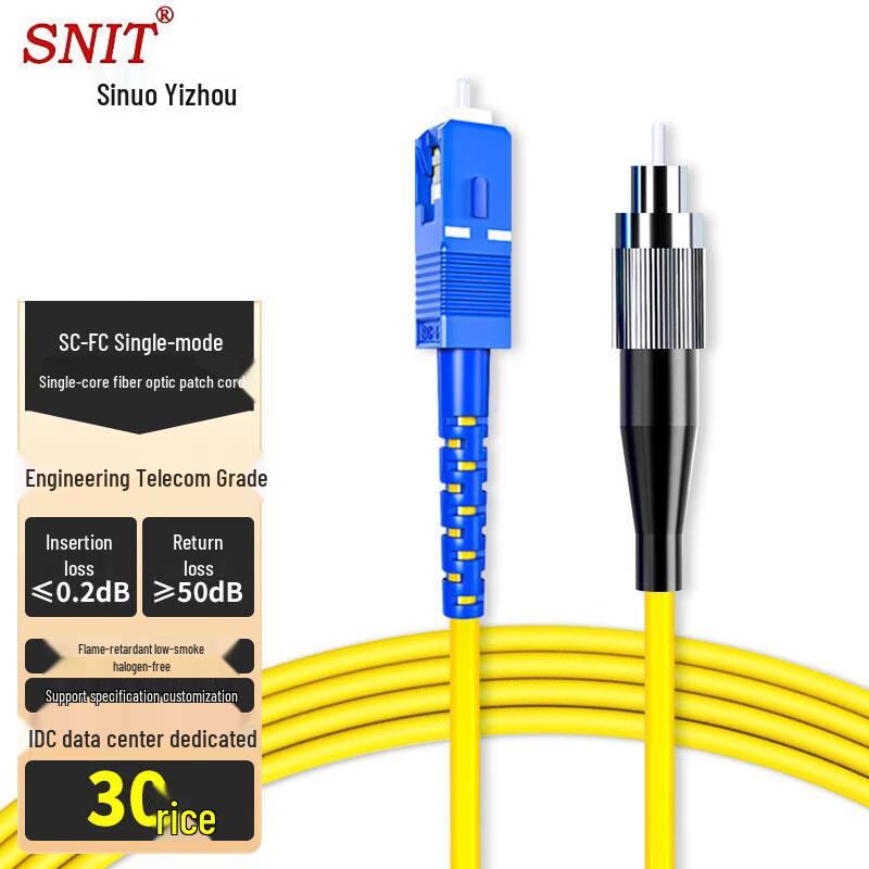 SNIT Telecom-Grade Fiber Optic Patch Cable