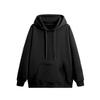 Loose Fit Men's Hoodie Sweatshirt Pure Color Fleece Lined Hooded Jacket Basic Style Autumn Winter New Arrival Casual Top