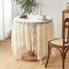 American Retro Pastoral Hollow Crochet Tablecloth Rectangular Round Dining Table Coffee Table Tablecloth Cabinet Cover Towel Household