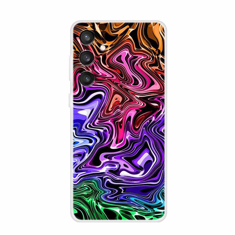 6.7" For Samsung S24 FE 5G Case Marble Soft Clear TPU Silicone Phone Covers for Samsung Galaxy S24 FE Case Bumper S24FE S 24FE