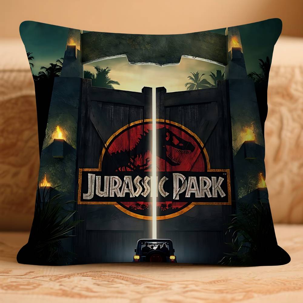 Movie J-JurasskS P-Park D-Dinosaur Pillow Case Removable Washable Cushion Cover – All-Season Soft Linen