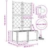 Garden Planter 2 pcs Grey 80 x 40 x 142 cm Plastic