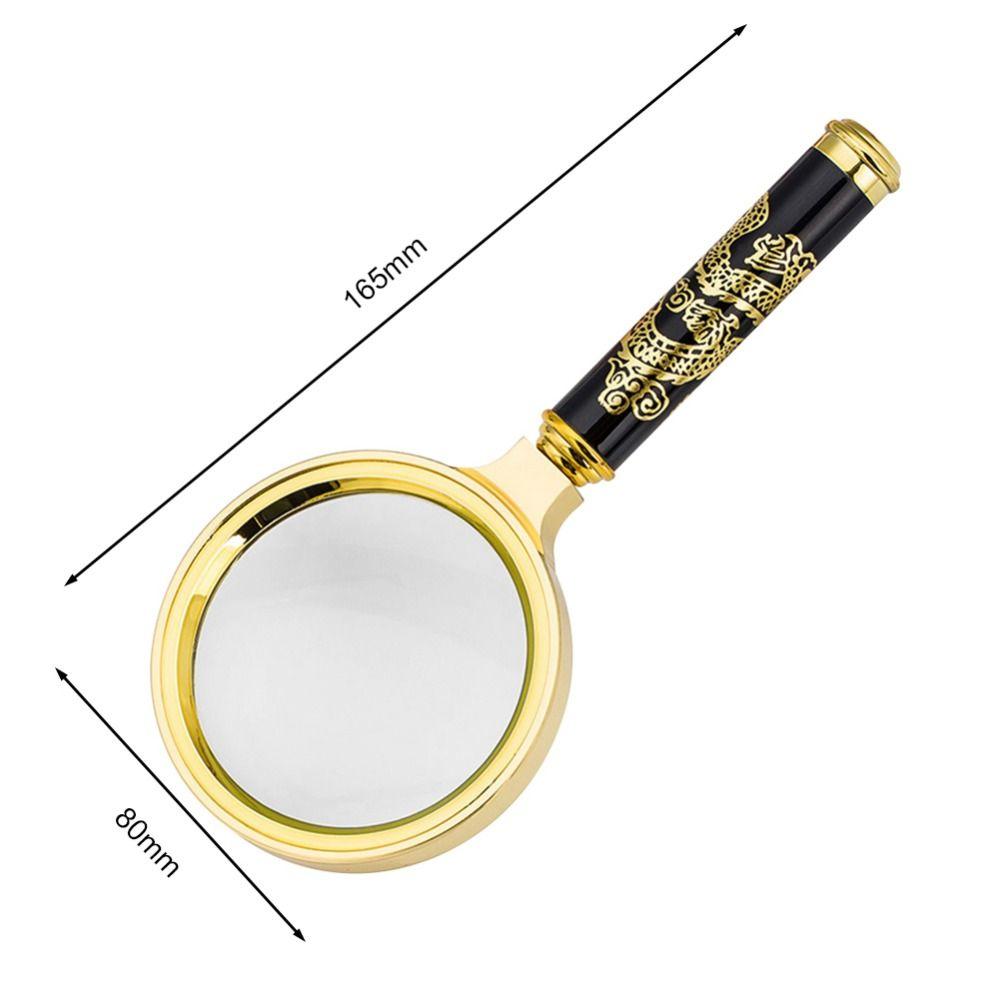 Newspaper Jewelry Handheld 10X Magnifying Glass Magnifier Eye Glass Mini Microscope Optical Glass