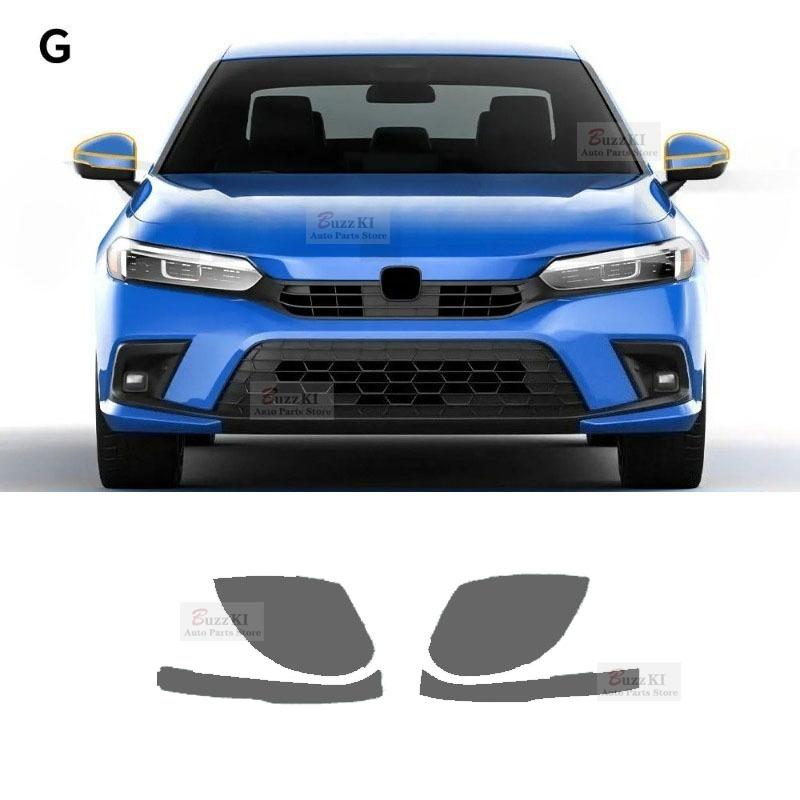 For Honda Civic Sedan -2024 Headlight Rearview TPU Paint Protection Film Anti-scratch Resistant Clear PPF Car Accessories