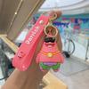 Anime Spongebob Squarepants Keychain Patrick Star Kawaii PVC Toys keychain Backpack charm Birthday Gift For Kid