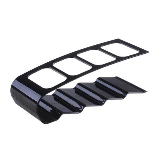 Слоты для пультов дистанционного управления Сверхпрочная пластиковая нескользящая стойка для хранения с 4 многоцелевыми держателями для пультов от телевизора и кондиционера