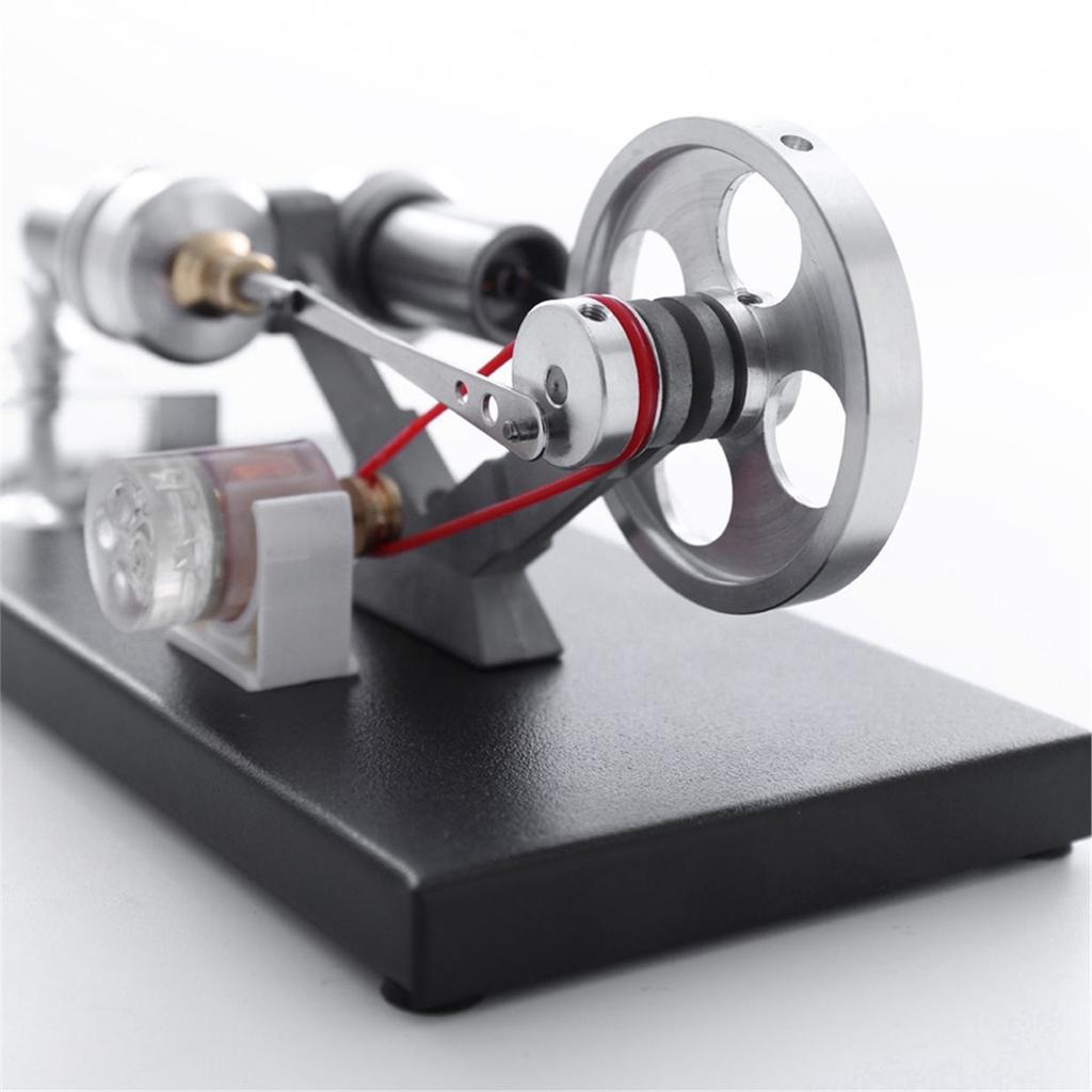 Stirling Engine Model Kit with LED Lights DIY Assembly of Individual Parts- Educational Physics Science Toy for Kids