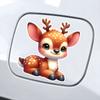 Красивые и милые наклейки на автомобиль Sika Deer, самоклеящиеся водонепроницаемые наклейки, блокирующие царапины, используются для автомобиля, ноутбука, мотоцикла, фургона, автофургона