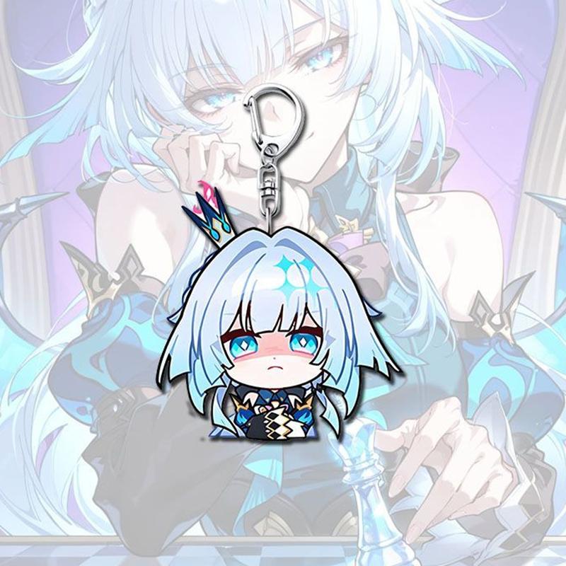 Игра Honkai Star Rail Ключница Косплей Кэридра Кавайный Акриловый Подвеска Брелок Брелок Аксессуары для Сумки Украшение Реквизит