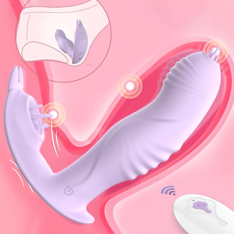 Вибратор-дилдо для сосания клитора с 10 мощными режимами, перезаряжаемый стимулятор клитора, секс-игрушки для клитора