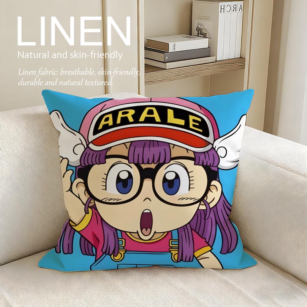 Anime Kawaii Dr Slump Cushion Cover Pillowcase Set Pcs x x Breathable Washable Sofa Cushion Cover