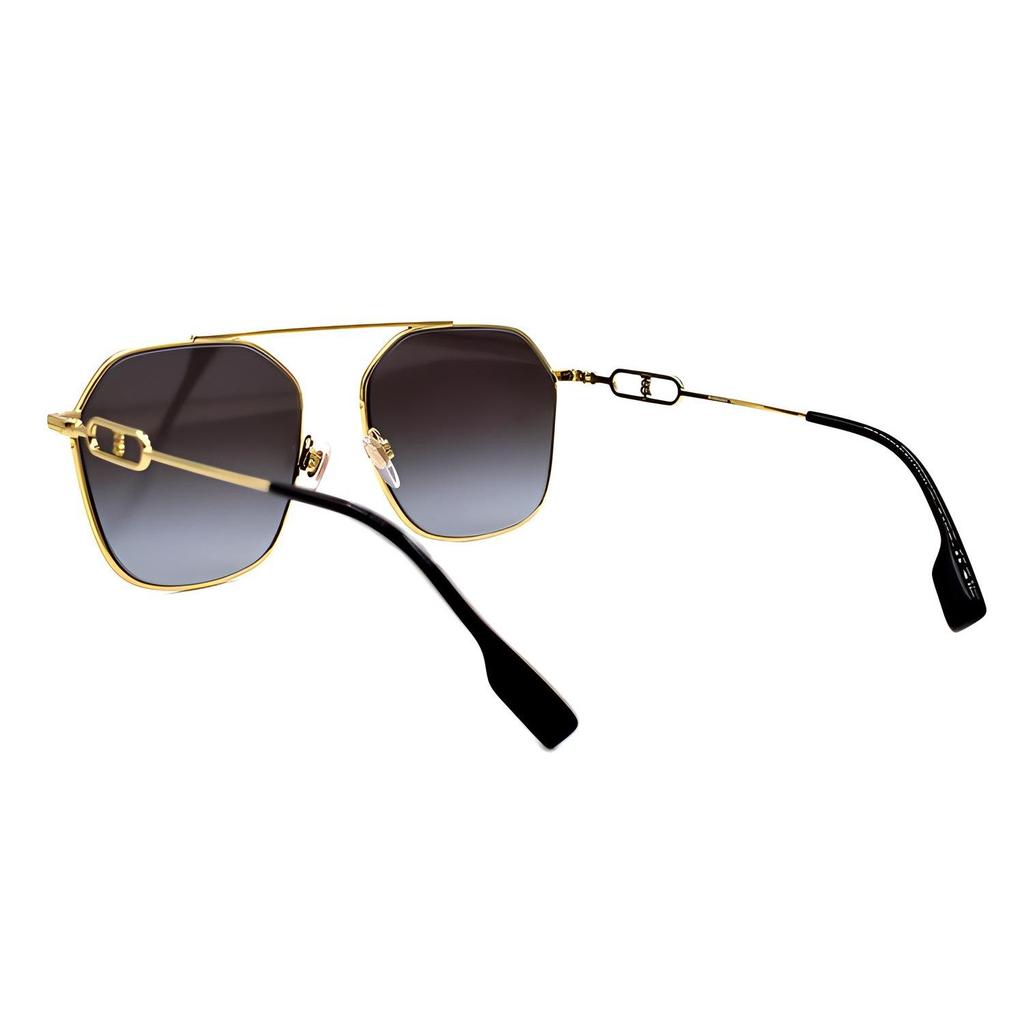 Burberry B. Monogram Exclusive Logo Pattern Series Trendy Sunglasses Women sunglasses Gold Gradient-Gray B3124-1109/8G