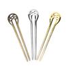 U Shape Retro Metal Hair Fork Hair Pin Hair Pick Square Hair Clip Hair Jewelry