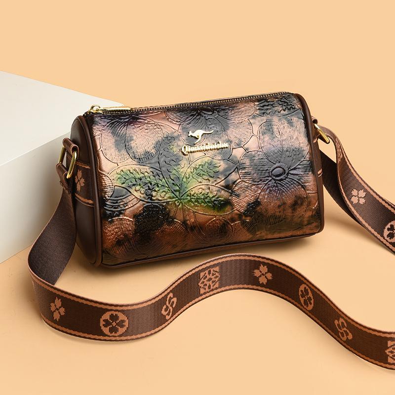 Сумка в китайском стиле с принтом тай-дай, осенняя женская универсальная многослойная сумка для мобильного телефона, большая вместимость, одно плечо, модная сумка через плечо