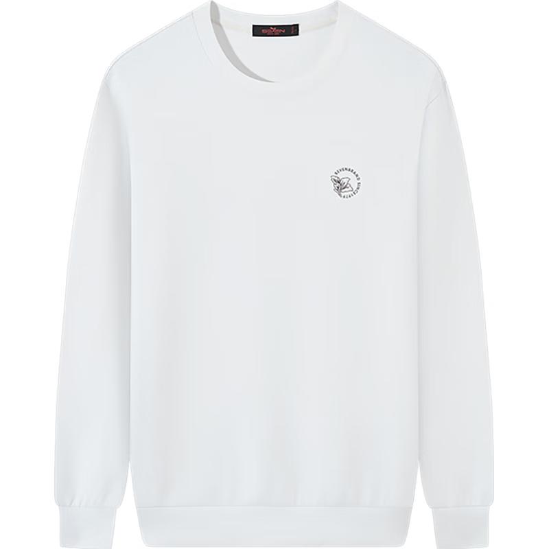 Qipai Men's Modal Blend Round Neck Sweatshirt