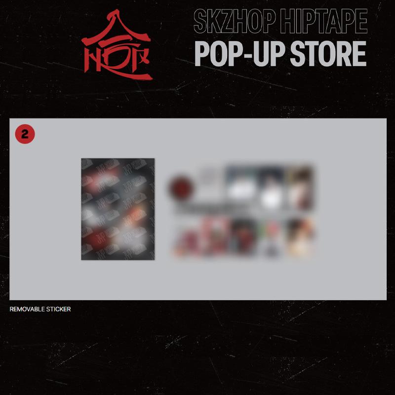 [ПРЕДЗАКАЗ] Stray Kids - SKZHOP HIPTAPE POP-UP STORE (1. Мини-складная фотография, 2. Съемная наклейка)