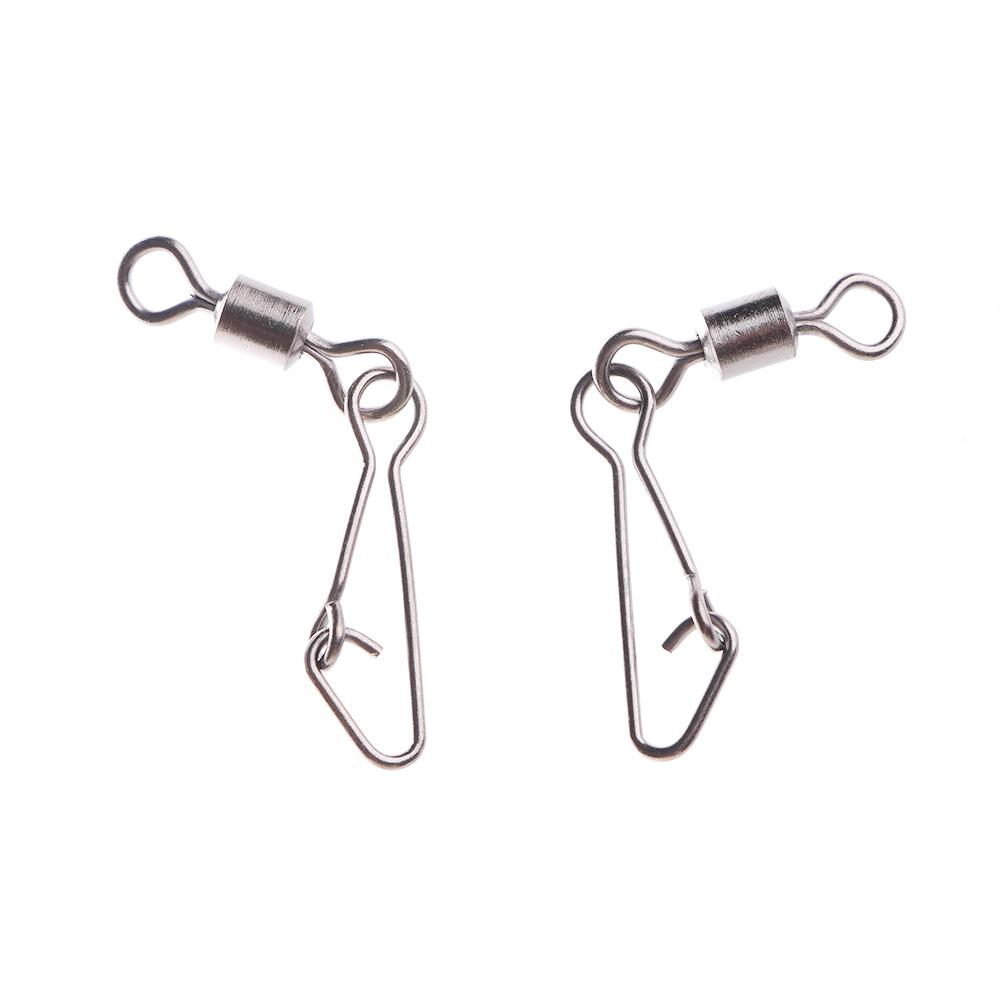 Рыболовные инструменты 50 шт. рыболовный крючок вращающийся вертлюжок вертлюжки рыболовный подшипник соединитель снасти