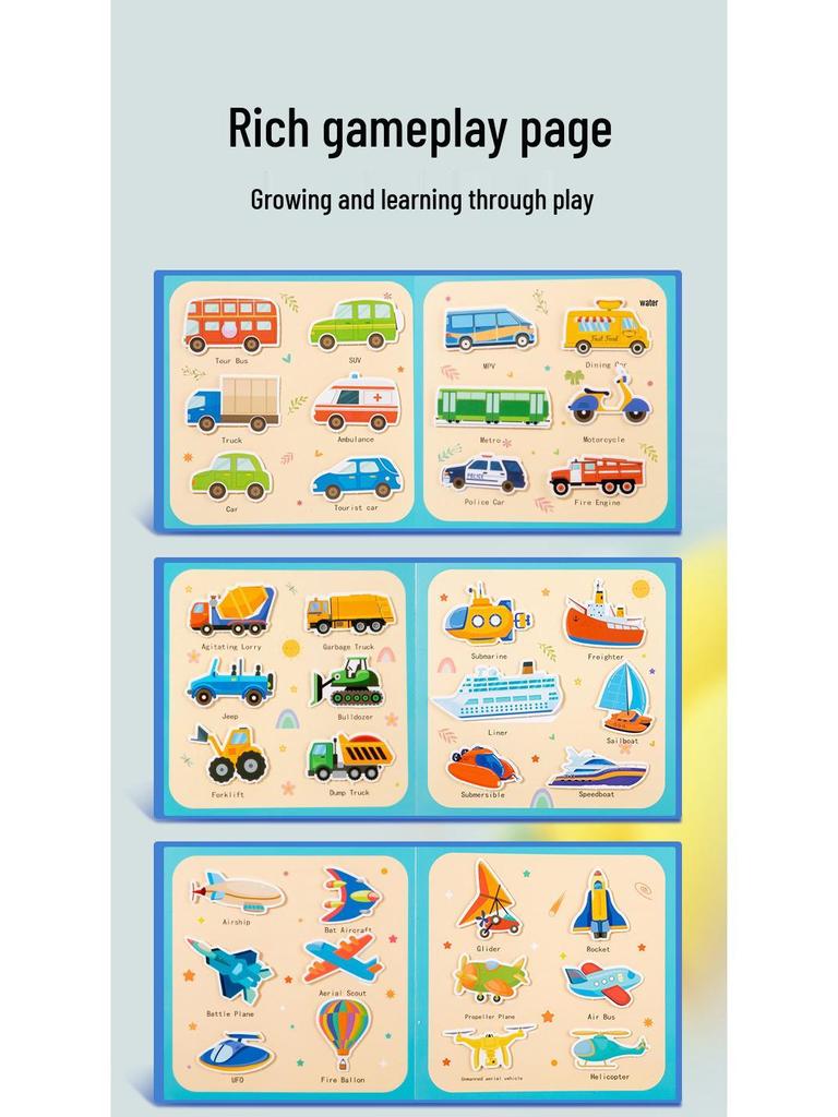 Детская книжка для рисования водой и раскрашивания граффити через границу для раннего развития