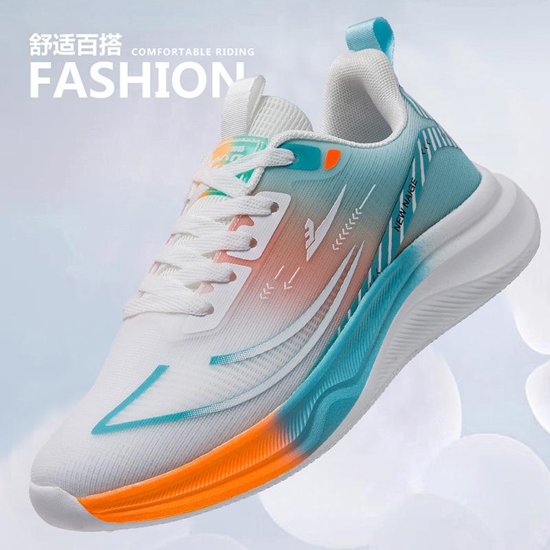 Summer New Mesh Breathable Couple Shoes Fashion Trend Running Shoes Lightweight Soft Sole Casual Sports Men's Shoes