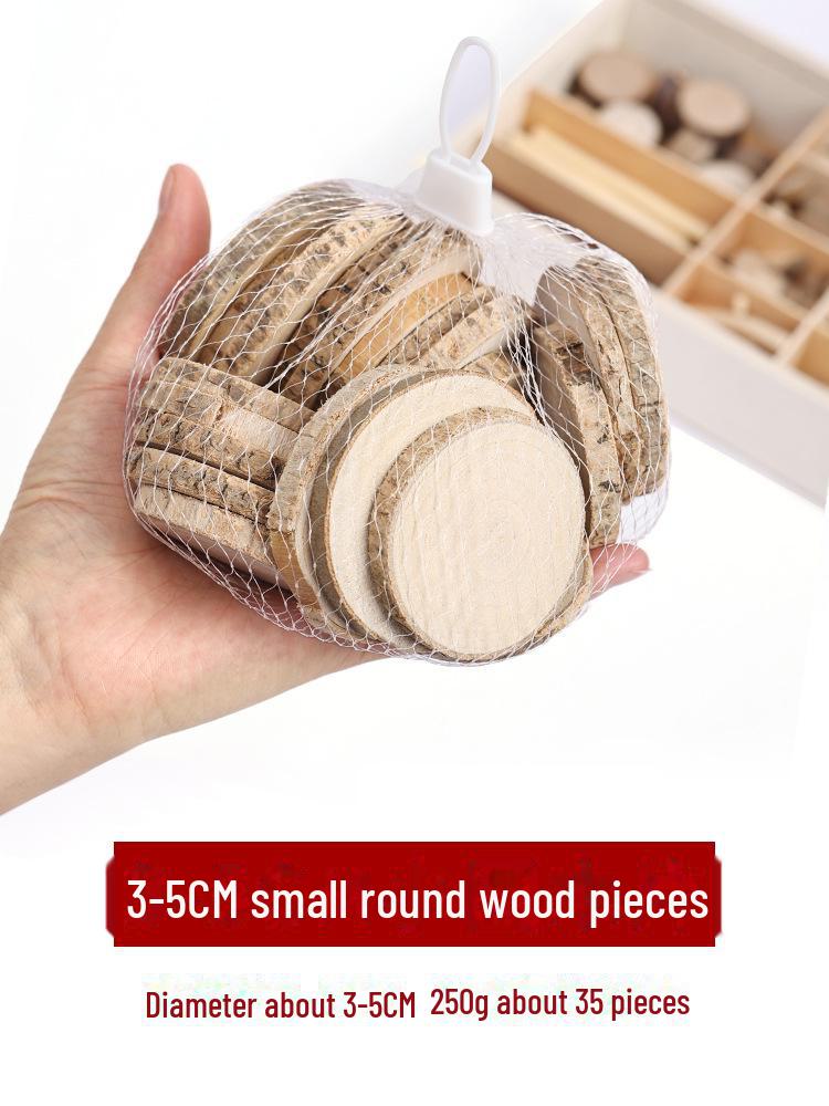Pine Cone DIY Decoration Kit: Branch, Log, Dried Flowers for Creative Kindergarten Hanging Crafts