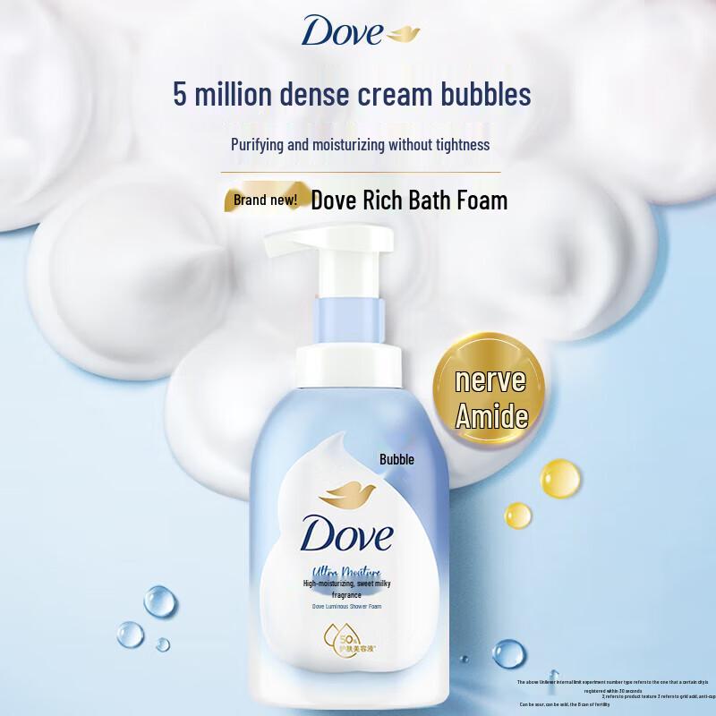 Dove Sweet Milk Scent Nourishing Foaming Shower Gel