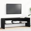 VidaXL TV Cabinet Black Oak 120x40x40 Cm Engineered Wood, TV Bench, Hi-fi Cabinet, Entertainment Center, TV Buffet, 862391