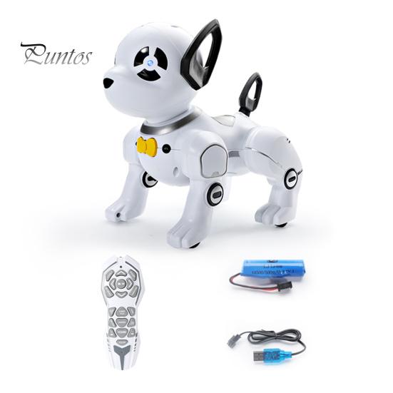 Радиоуправляемый робот-собака, программирование, умный интерактивный 2,4 ГГц, радиоуправляемый робот-щенок, обучающая электрическая игрушка-собака-трюк для малышей, мальчиков и девочек, подарок