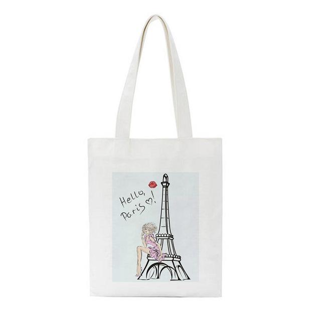 Four Cute Cat Print Crossbody Bags Large Capacity Harajuku Shoulder Canvas Bag Casual Fun Handbag Ulzzang New Women Bag Purse